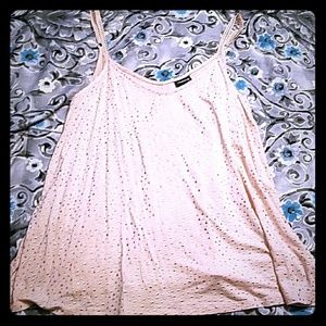 Torrid Baby Pink Gold Foil Dot Swing Cami BNWT